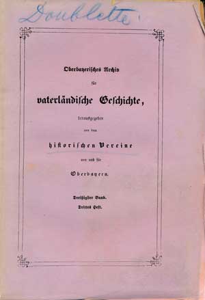 Oberbayerisches Archiv - Band 030 - 1870/71