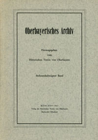  – Oberbayerisches Archiv - Band 086 - 1963