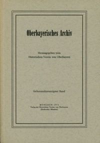 Oberbayerisches Archiv - Band 097 - 1973
