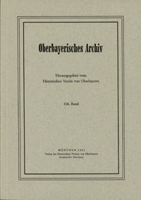  – Oberbayerisches Archiv - Band 106 - 1980