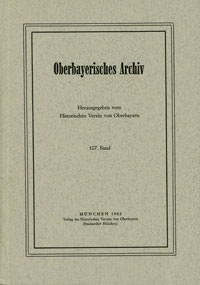 Oberbayerisches Archiv - Band 107 - 1982