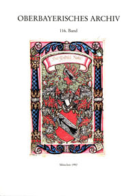 Oberbayerisches Archiv - Band 116 - 1992
