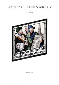 Oberbayerisches Archiv - Band 119 - 1995