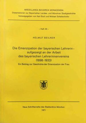 München Buch Die Emanzipation der bayerischen Lehrerin
