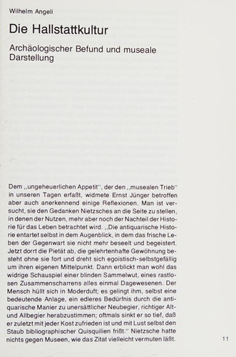  – Die Hallstadt-Kultur