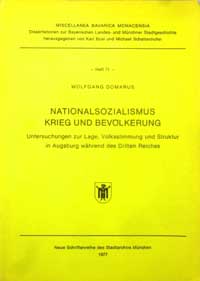 München Buch Nationalsozialismus, Krieg und Bevökerung
