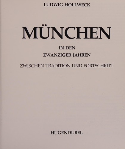München in den zwanziger Jahren