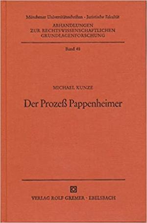 Kunze Michael – Der Prozess Pappenheimer