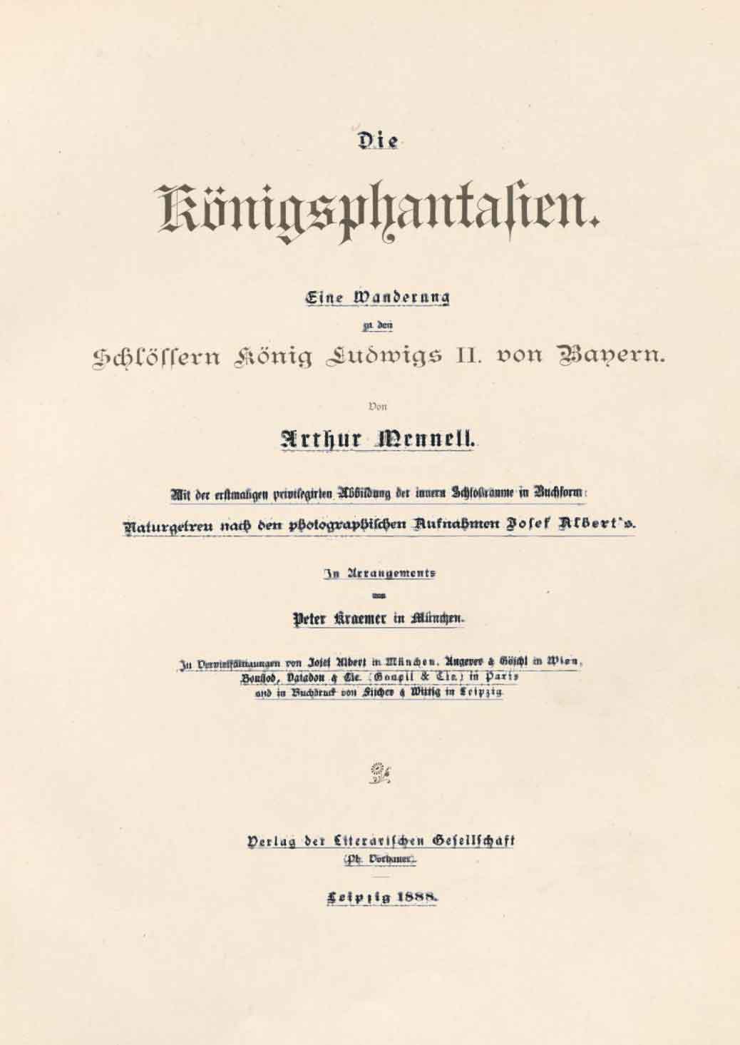 Kein Buchcover vorhanden: Die Königsphantasien von Mennell Arthur