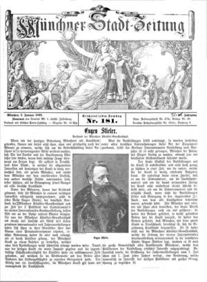 Kein Buchcover vorhanden: Münchner Stadtzeitung  -1892 (181-207) von 