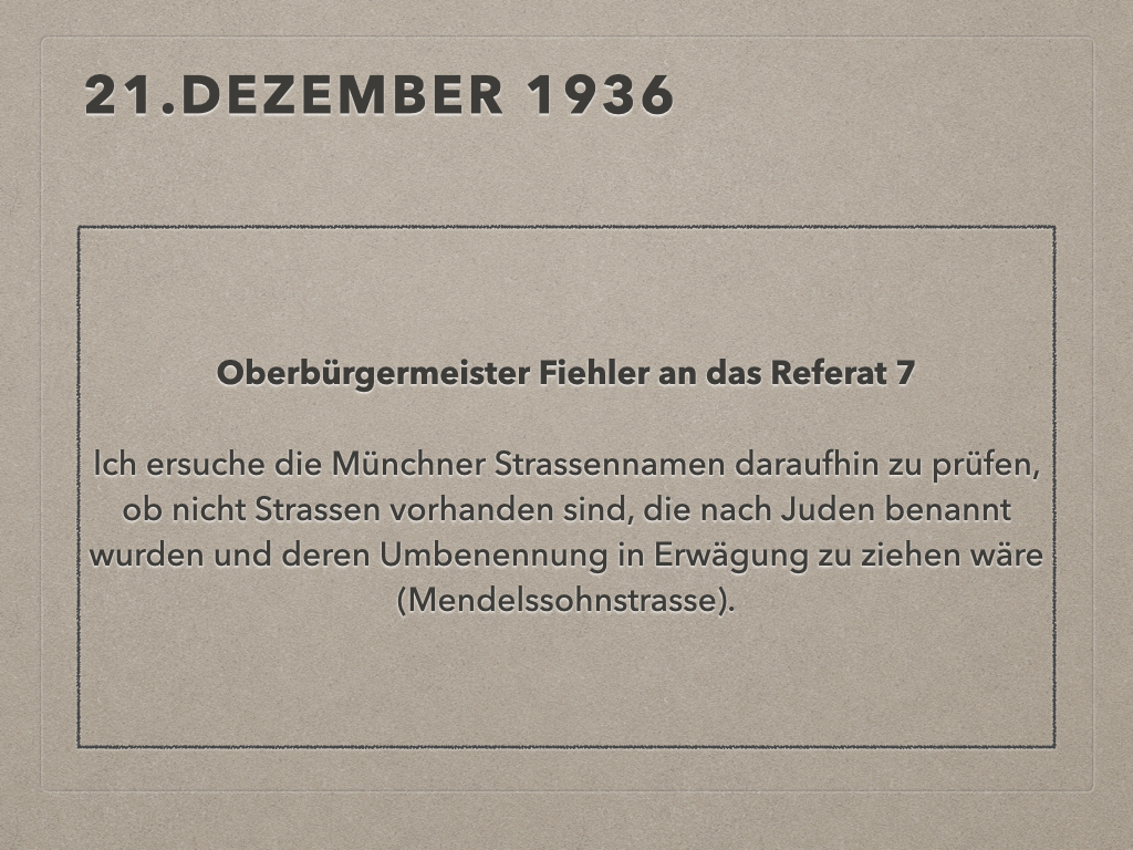 Bild 2 zu Entjudung der Münchner Straßennamen