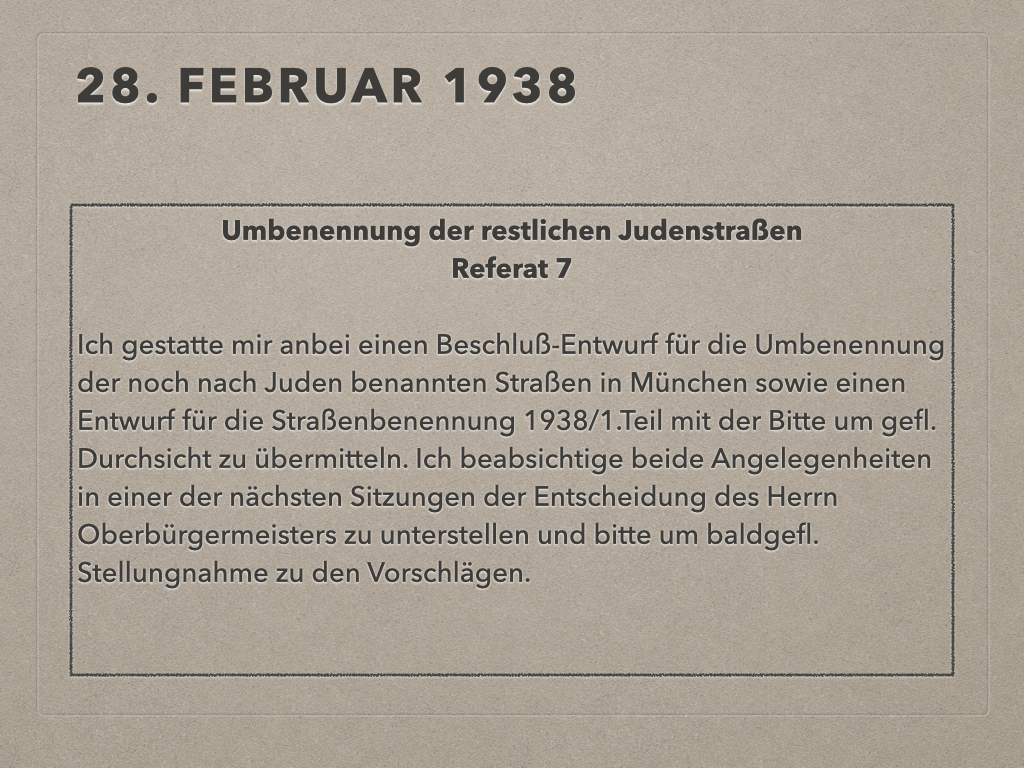 Bild 6 zu Entjudung der Münchner Straßennamen